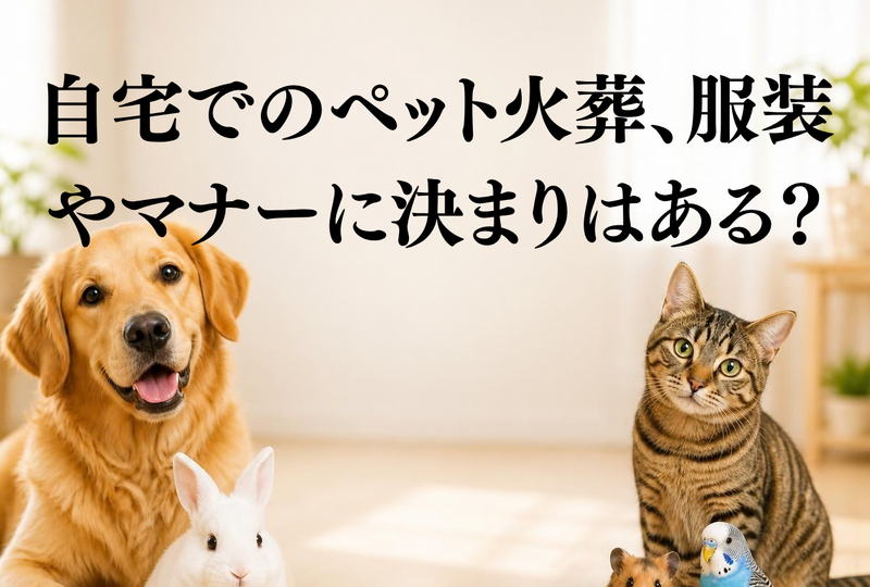 画像4288：自宅でのペット火葬、服装やマナー・一緒に火葬できるものは？飼い主様が気になる疑問を徹底解説